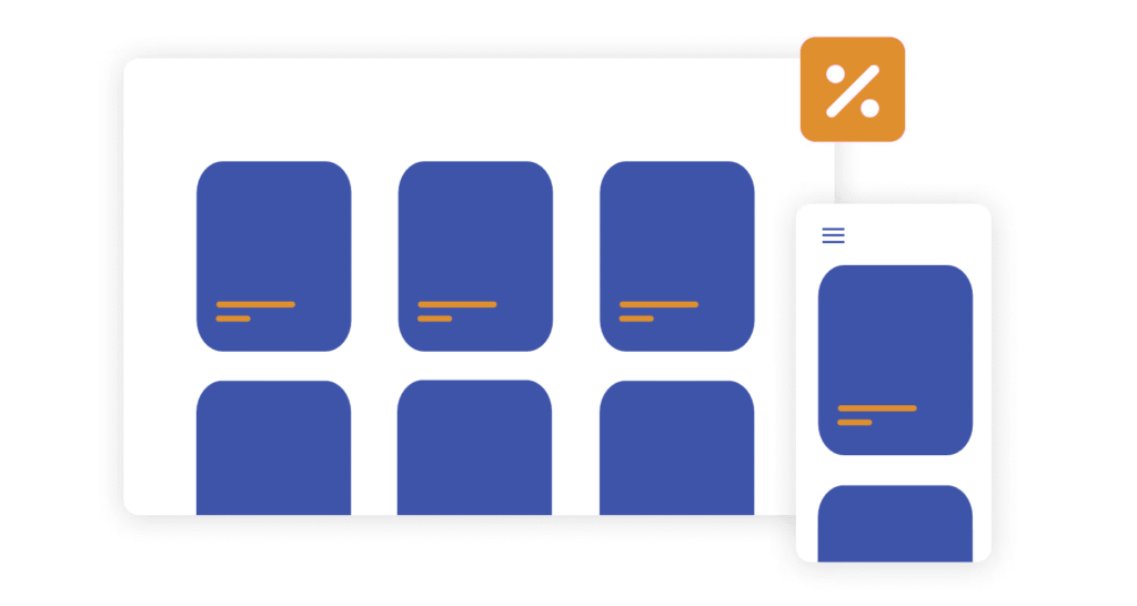 Example of Fluid Grids used in Responsive Web Design.